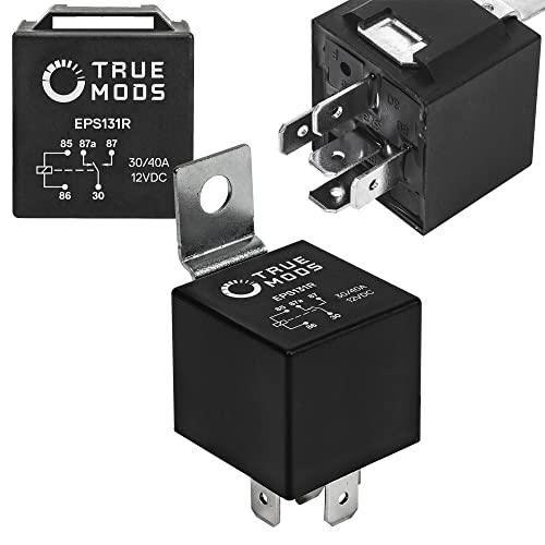 True MODS 10 Pack Bosch Style 5-Pin 12V Relay Kit SPDT 30/40 Amp Automotive - size: 10pc - Bosch 5-Pin Relays
