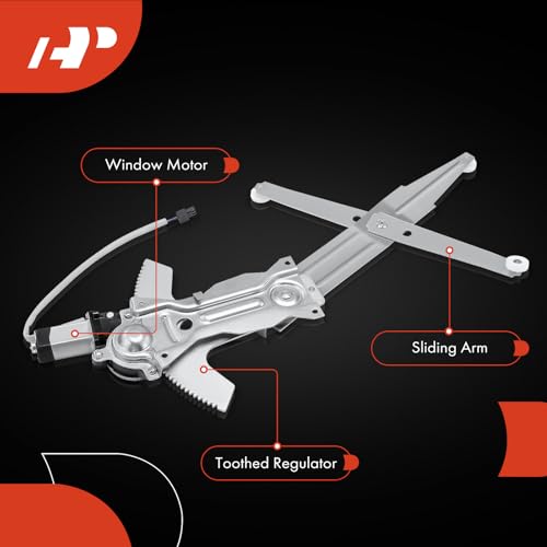 A-Premium Front Driver and Passenger Side Power Window Regulator with Motor - style: Front Driver and Passenger