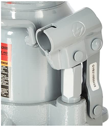 Pro-Lift B-S20D Grey Hydraulic Bottle Jack - 20 Ton Capacity - size: 20 Ton Capacity