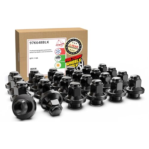 Wheel Accessories Parts 24 Pcs M14x1.5 14x1.5 Thread OEM Style Lug Nuts 1.60" Long Black 13/16" 21mm Hex Fits Toyota Tacoma Tundra 4Runner ｜ 90942-A1007 ｜ ｜ 90942-01121 - color: Black, size: 24 Pack, style: Toyota 22+ Tundra 24+ Tacoma