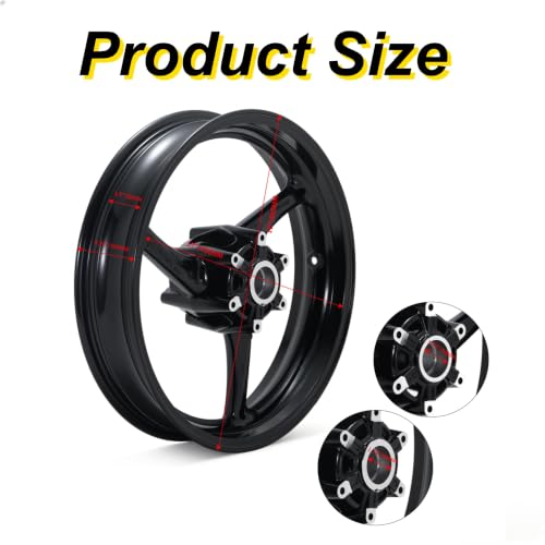 17"x3.5" Front Wheel Rim for Suzuki GSXR 600 750 2011-2024 - size: GSXR 600 GSXR 750 2011-2024