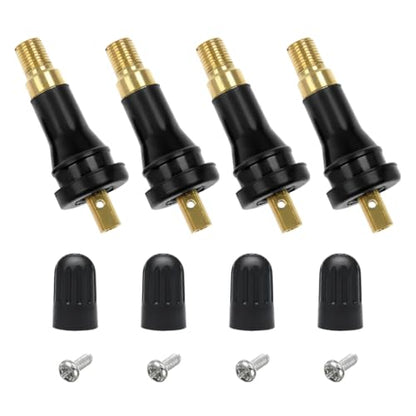 Yourkar 4 PCS TPMS 20008 Tire Valve Stem, Snap-in Tubeless Tire Pressure Sensor Valve Stem Replacement, Valve Stem for Commander, Lucerne, Avenger, Charger, Car Accessories