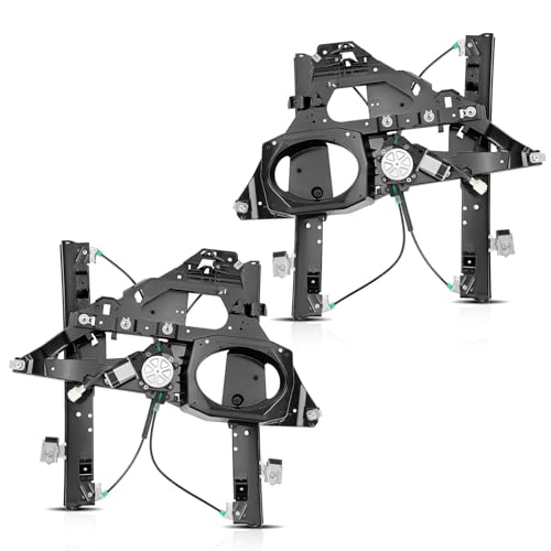 A-Premium Front Driver and Passenger Side Power Window Regulator with Motor - style: Front Driver and Passenger