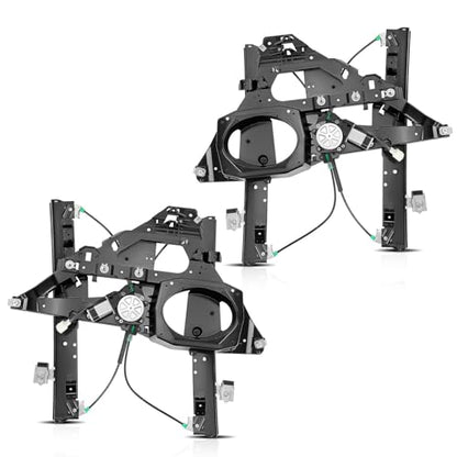 A-Premium Front Driver and Passenger Side Power Window Regulator with Motor - style: Front Driver and Passenger