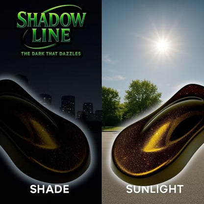 LiME LiNE Shadow LiNE Automotive Basecoat - Changes with Light - Black in the Shadows, Dazzling Metallic Under Light - 2K Clearcoat Topcoat Required (Black Gold, 1 Quart) - color: Black Gold, size: 32 Fl Oz (Pack of 1)