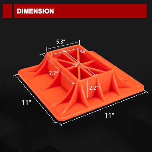 BUNKER INDUST Off-Road Base Compatible with Lift Jack,Farm Jack Board Mate Support Plate Sand Mud Snow Recovery Accessories for Truck Jeep ATV SUV UTV - color: Farm Jack Base