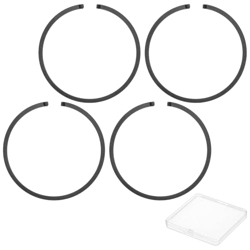 M METERXITY 2-Pack Engine Piston Rings Kit, 33mm x 1.5mm Thick Ductile Iron Piston Ring Set Standard Replacement for Small Engines/Motors/Machinery [Black] - size: 33mm x 1.5mm