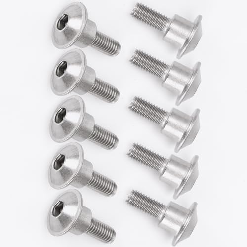 10 Pcs- M5 x 16.5 12.5mm - for Suzuki Motorcycle Fairing Shell Stainless Steel Screws Bolt Kit, for Suzuki GSXR600 GSXR750 GSXR1000 GSX1300R GSR600 GSR750 SV650 (10 pcs, M5 x 16.5) - size: M5 x 16.5