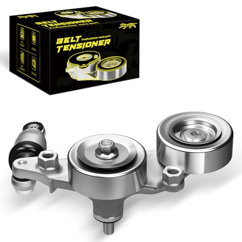 Oktiger Belt Tensioner Assembly with Pulley for Honda Accord 2008-2010, Odyssey 2006-2010, Pilot 2006-2011, Accord Crosstour 2010 3.5L V6, Tensioner Pulley OE # 39092, 31170R70A01, 31170RKB005 - size: 39092