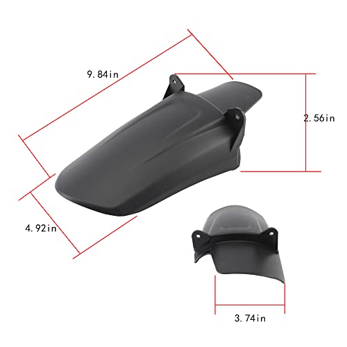 Rear Shock Fender,Electric Vehicle Rear Wheel Fender for Sur Ron X/S Electric Bike Black - color: Rear Shock Fender, size: Black