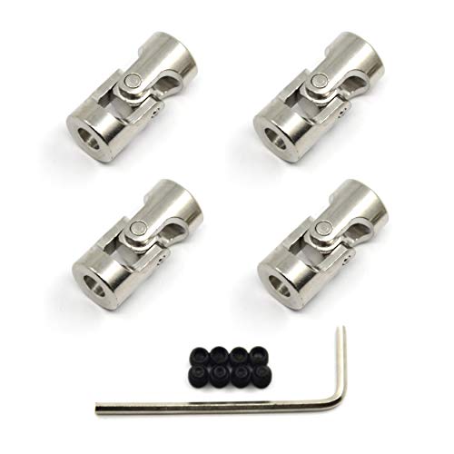 4 Pcs 4mm to 5mm Universal Joint Shaft Coupling for Motor - size: 4-5mm