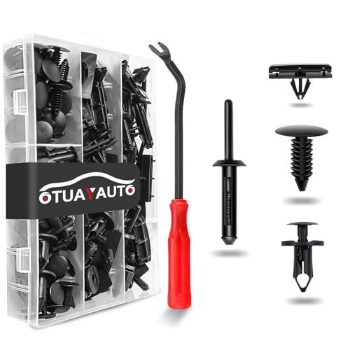 OTUAYAUTO 121PCS Fender Clips Plastic Rivets Retainer Push Pins - size: Replacement for Jeep (121 pieces)