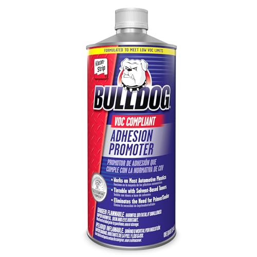 Klean-Strip Bulldog Adhesion Promoter for Plastic Auto Parts - 1 Quart VOC Compliant Quick Dry No Mix Auto Adhesive Promoter Prep Stick for Paint and Adhesive Vinyl Wrap - Fills 320 Grit Scratches