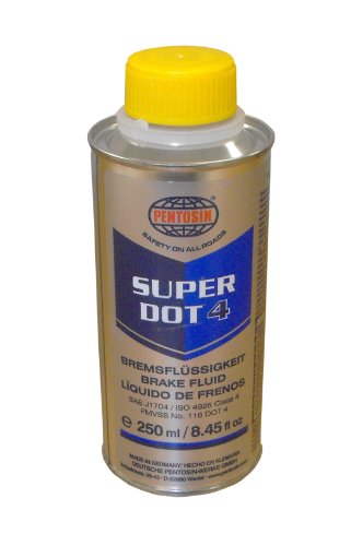 Pentosin 1204112-C Super Dot 4 Brake Fluid, 0.25 Liter (Case of 24) - style: 8113206-C