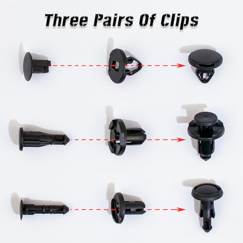 70 Pcs Tesla Clips Tesla Bumper Fender Liner Push Retainer Fastener Rivet Clips,20 Popular Sizes Tesla Fasteners Tesla Clip Tesla Rivets for Tesla Body Interior and Exterior Retainer Fastener Clip - size: 70 Pcs For Tesla