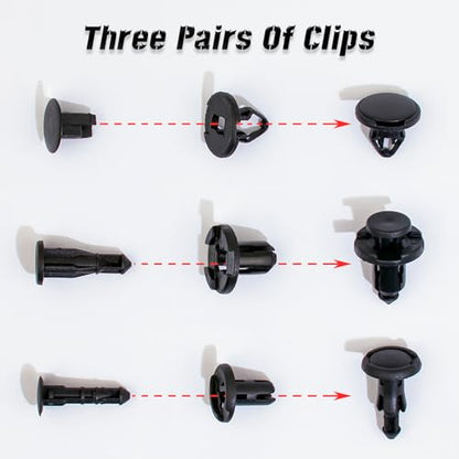 70 Pcs Tesla Clips Tesla Bumper Fender Liner Push Retainer Fastener Rivet Clips,20 Popular Sizes Tesla Fasteners Tesla Clip Tesla Rivets for Tesla Body Interior and Exterior Retainer Fastener Clip - size: 70 Pcs For Tesla