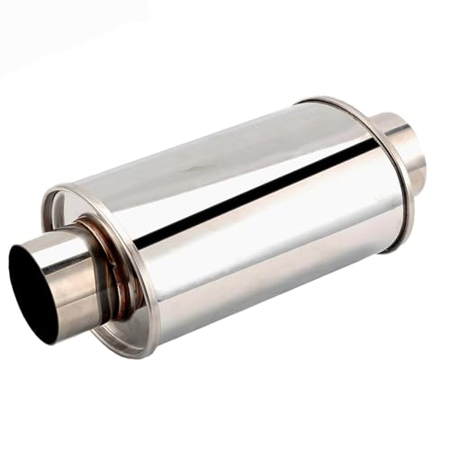 2.5" Ultra Quiet Resonator 304 Stainless Steel Muffler - size: 2.5in