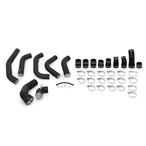 Mishimoto MMINT-F35T-15KBSL Intercooler Kit Fits Ford F-150 3.5 EcoBoost 2015-2016 Silver Kit, Black Pipes - color: Silver Intercooler, Black Pipes