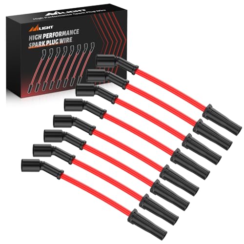Nilight 8 PCS 10.2mm Spark Plug Ignition Wire Replaces for 9748HH - size: 10.2mm - 9748HH