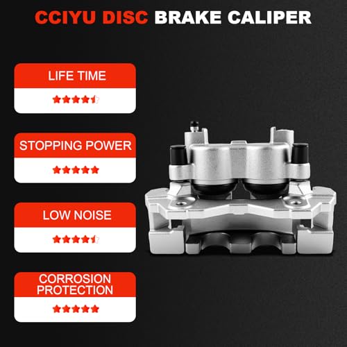 cciyu Front Right Disc Brake Caliper Assembly with Bracket 18B4810 - size: Front Right[18B4810]