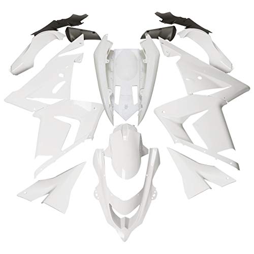TCT-MOTORPARTS Unpainted ABS Fairing Bodywork Set Fits for Kawasaki Ninja ZX10R ZX-10R 2004-2005 - size: Fit For ZX10R 2004-2005