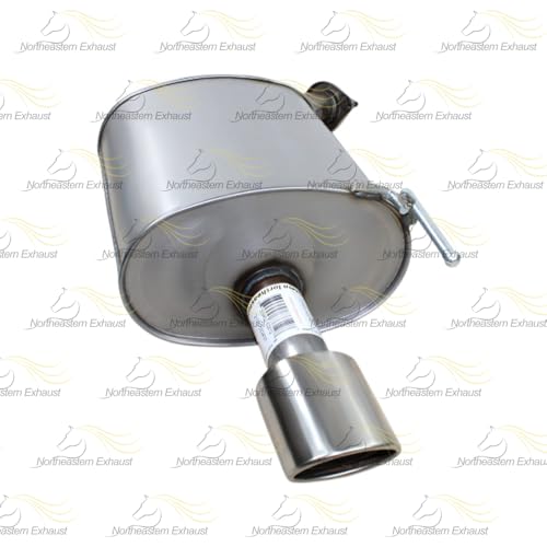 Northeastern Exhaust | Stainless Steel Front Y-Pipe, Resonator and Pair of Mufflers Exhaust System Kit Compatible for Infiniti M37 2011-2013 3.7L | Free Gaskets and Clamps Included