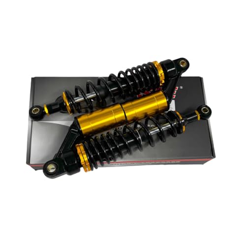 DREAM MOTION 1 pair 330mm Adjustable Rear Air Shock Absorbers Suspension Powersports Parts For Honda CRF150cc~750cc Apollo125cc KLX Karting(Go kart) Moped Quad (ATV) Drit Pit bike Accessories,Glod