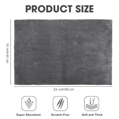 Shimeyao 30 Pcs 16 x 24 Inch Microfiber Car Towels, 500 GSM Edgeless Plush - color: Gray, size: 16 x 24 Inch