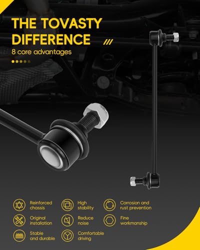 TOVASTY Front Sway Bar Links for Mazda 3 2004-2009 5 2006-2017 - color: K80235