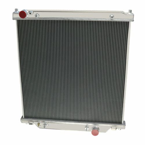 Radiator for 2003-2007 Ford Excursion F250 F350 F450 Super Duty Pickup Truck 6.0L Powerstroke V8 Diesel, 3 Row Full Aluminium Radiator + 2 x 14 Inch Fans + Shroud + Relay Kit - size: 3-Row Radiator Fan Relay Kit
