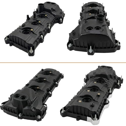 Engine Valve Covers Compatible with Ford F-150, Edge, Explorer, Mustang, Transit & Lincoln MKZ MKX 3.5L 3.7L (2011-2020) Non-Turbo, Direct Replace Part # BR3Z6582U BR3Z6582R