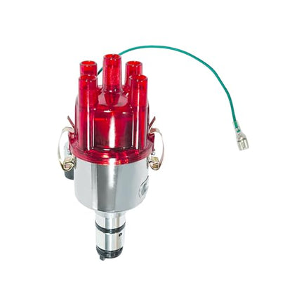 New 009 Centrifugal Distributor Chrome Compatible With VW Bug Buggy Ghia Bus, Replace 9230081094 - color: 3# Red 009 9230081094