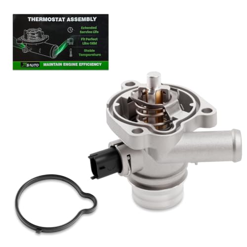 Engine Coolant Thermostat Housing Assembly for 1.4L Cruze Trax Sonic - size: 902808(Upgrade Aluminum)