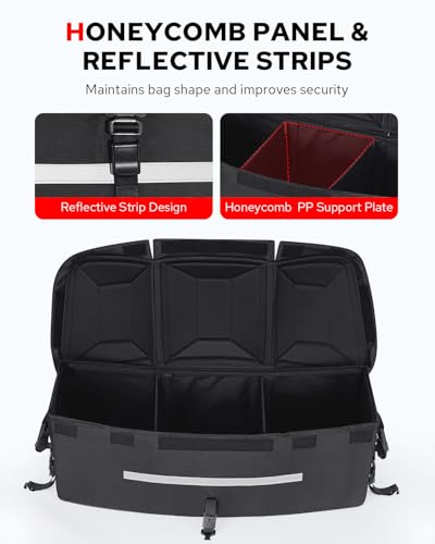 Benlari 53L Can Am X3 Rear Storage Box, ATV Storage Bags Waterproof, ATV Cargo Bag with Cooler Compatible with Can-Am Maverick X3 Sport Commander Outlander Renegade,Replacement for 715002923