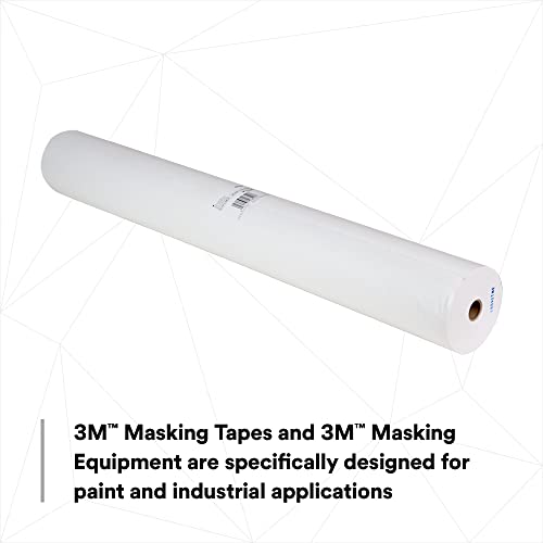 3M White Masking Paper 06531, Heat Resistant, Flexible, Lint Free, 60 in x 750 ft - size: 60 in x 750 ft