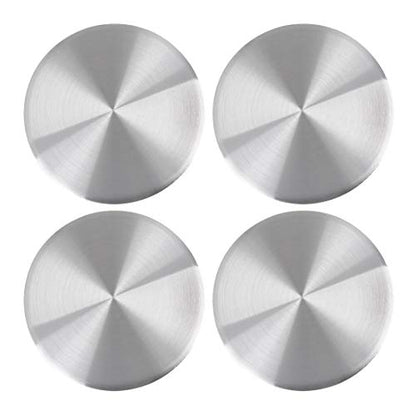 X AUTOHAUX 50mm Car Wheel Center Hub Caps Sticker Emblem Badge Silver Tone - size: 50mm