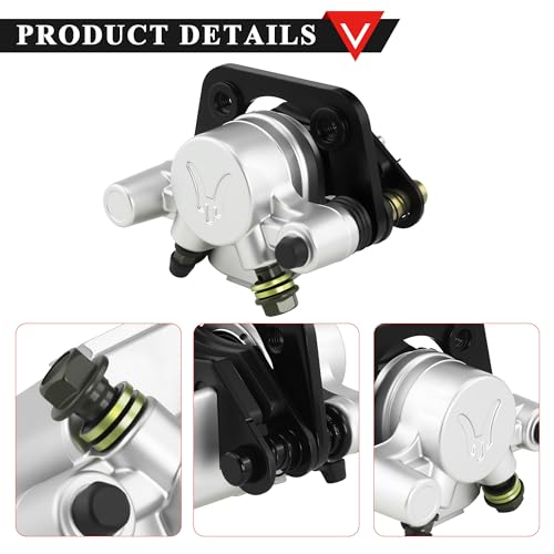 PRO BAT Rear Disc Brake Caliper Brake Cylinder - color: Silver