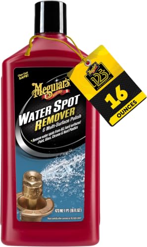 Meguiar's Water Spot Remover,Heavy Duty Water Spot Remover for Cars,Remove-Water Stains and Polish Glossy Paint with a Versatile Clear Coat Safe Formula,16 oz,(Pack of 6) - size: 16 Fl Oz (Pack of 6)