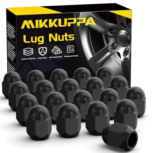 MIKKUPPA M12x1.25 Lug Nuts 20PCS, Replacement for Subaru OEM Factory Wheels - color: Black, size: M12x1.25 (for Subaru)