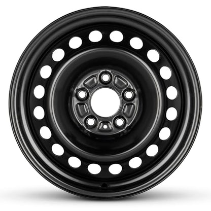 18x8 in Steel Wheel Rim 5 Lug 120mm 46mm Offset 67.1mm CB| Powder-Coated Black finish Fits 2011-2017 Chevy Caprice | New OEM Replacement | 92246104
