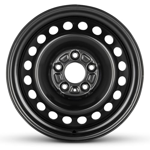 18x8 in Steel Wheel Rim 5 Lug 120mm 46mm Offset 67.1mm CB| Powder-Coated Black finish Fits 2011-2017 Chevy Caprice | New OEM Replacement | 92246104