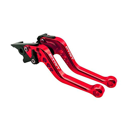Brake Clutch Lever Compatible with Ninja 250R 2008-2012/ EX300 Ninja 300 13-18/ EX400 Ninja 400 18-23/ Z125 PRO 17-20/ KLE300 Versys-X 300 17-20/ KLX125 D-TRACKER125 10-16/ KLX150S /KLX250: Red - color: Red, size: Ninja 250R/EX300 400/Z125/KLE300/KLX125 1