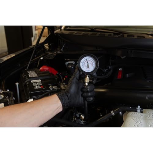 Mityvac MV5530 Engine Compression Test Kit, Manual Pressure Release, 2-3/4 in. Bourdon Tube Gauge, Quick-Disconnect Coupler, Includes Threaded Adapters for Motorcycles, Marine and Small Engines