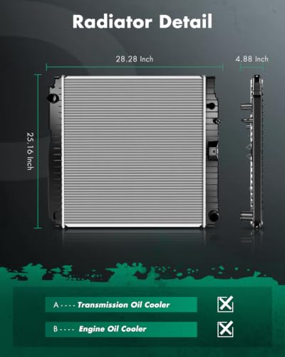 SCITOO Automotive Replacement Engine radiators Compatible with Lincoln - size: 2603