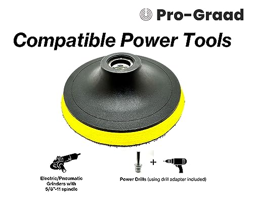 6" Hook & Loop Backing Plate for Sanding Polishing Buffering Pads - style: 6"