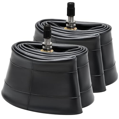2-PCS Heavy Duty 3.00/3.50-12 (80/100-12) TR4 Straight Valve Stem Butyl Rubber Motorcycle Inner Tubes Compatible with 3.00-12 3.50-12 80/100-12 Mini Pit Bike/Motorcycle Front Rear Tire Tubes