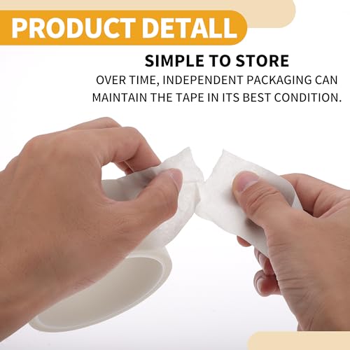 1 Pc 1.9 Inches x 10.9 Yards Universal Painters Tape - DIY Car Auto Paint for Masking Tape No Residue - Crepe Paper White - color: White, size: 1.9 Inches x 10.9 Yards