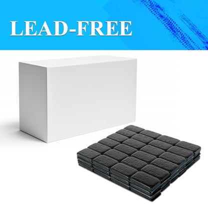 Black Adhesive Stick on Wheel Weights, 1oz Tire Balancing Weights, 72pcs - color: Black