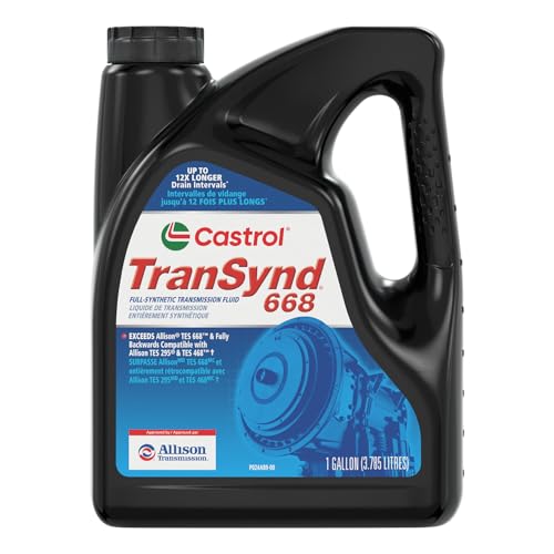 Castrol TranSynd 668 Full-Synthetic Auto Transmission Fluid, 1 GA, 3 Pack