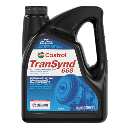 Castrol TranSynd 668 Full-Synthetic Auto Transmission Fluid, 1 GA, 3 Pack